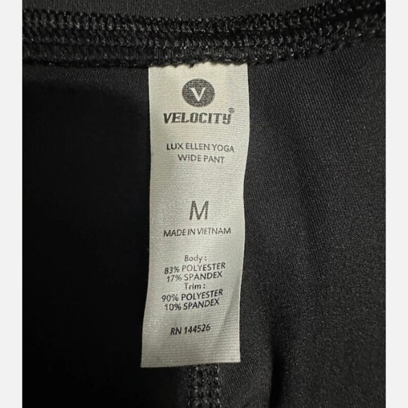 Women's Wide Leg Black Pants Velocity Size: M - Picture 5 of 10